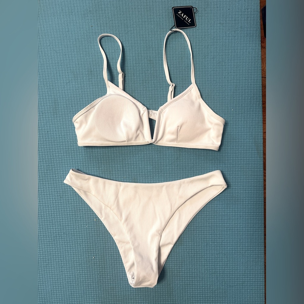 ZAFUL White Bikini Set BNWT